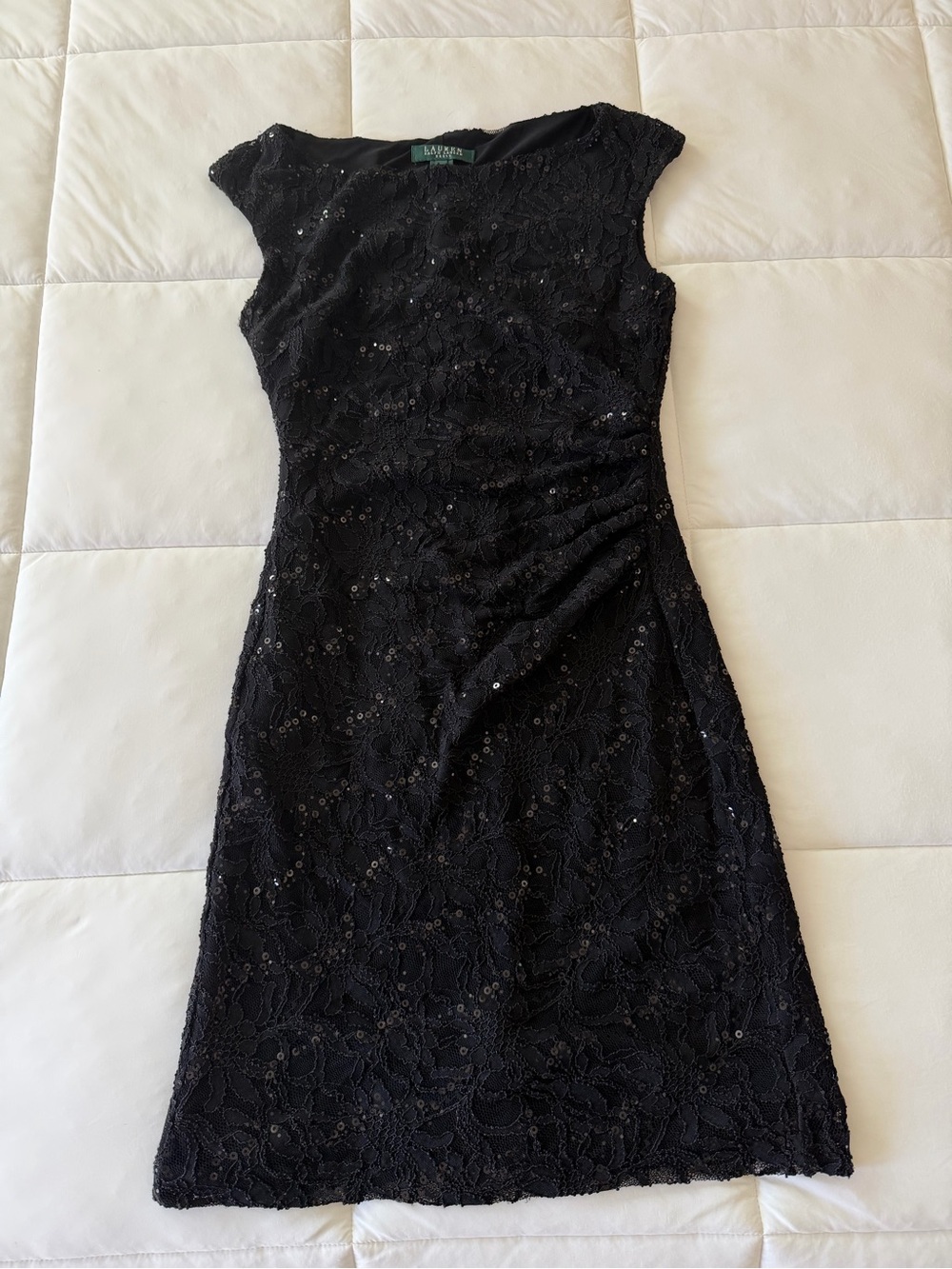 ralph lauren black sequin dress Lauren | Dresses | Ralph Lauren Lace Lace Crew Neck Long Orthopedic Shoes for Women New With Tags Color:Light Gold